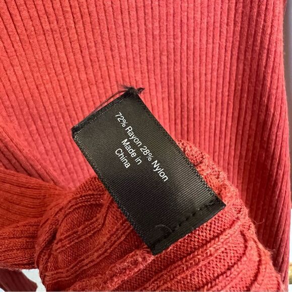 Lane Bryant cowl neck red/orange sweater - Picture 7 of 7